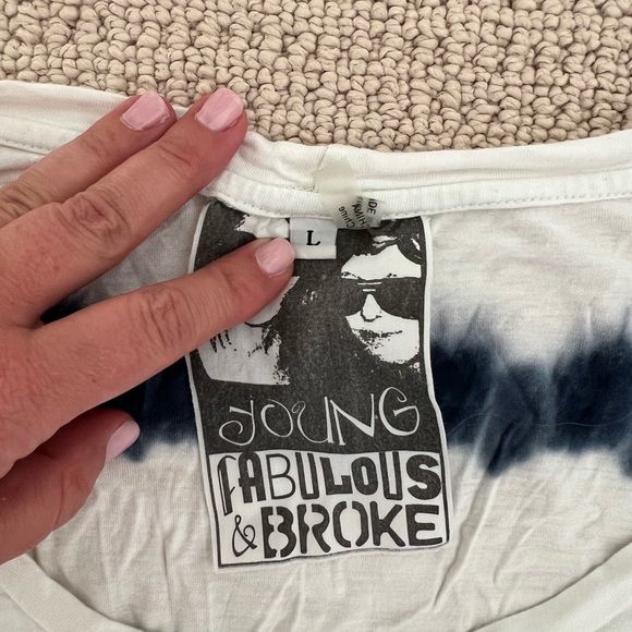 Young, Fabulous & Broke Tie dye t shirt - Picture 3 of 3